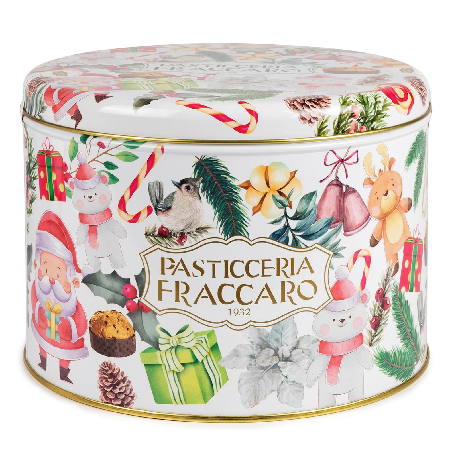 Panettone artizanal cu gianduja cutie metalică 750G