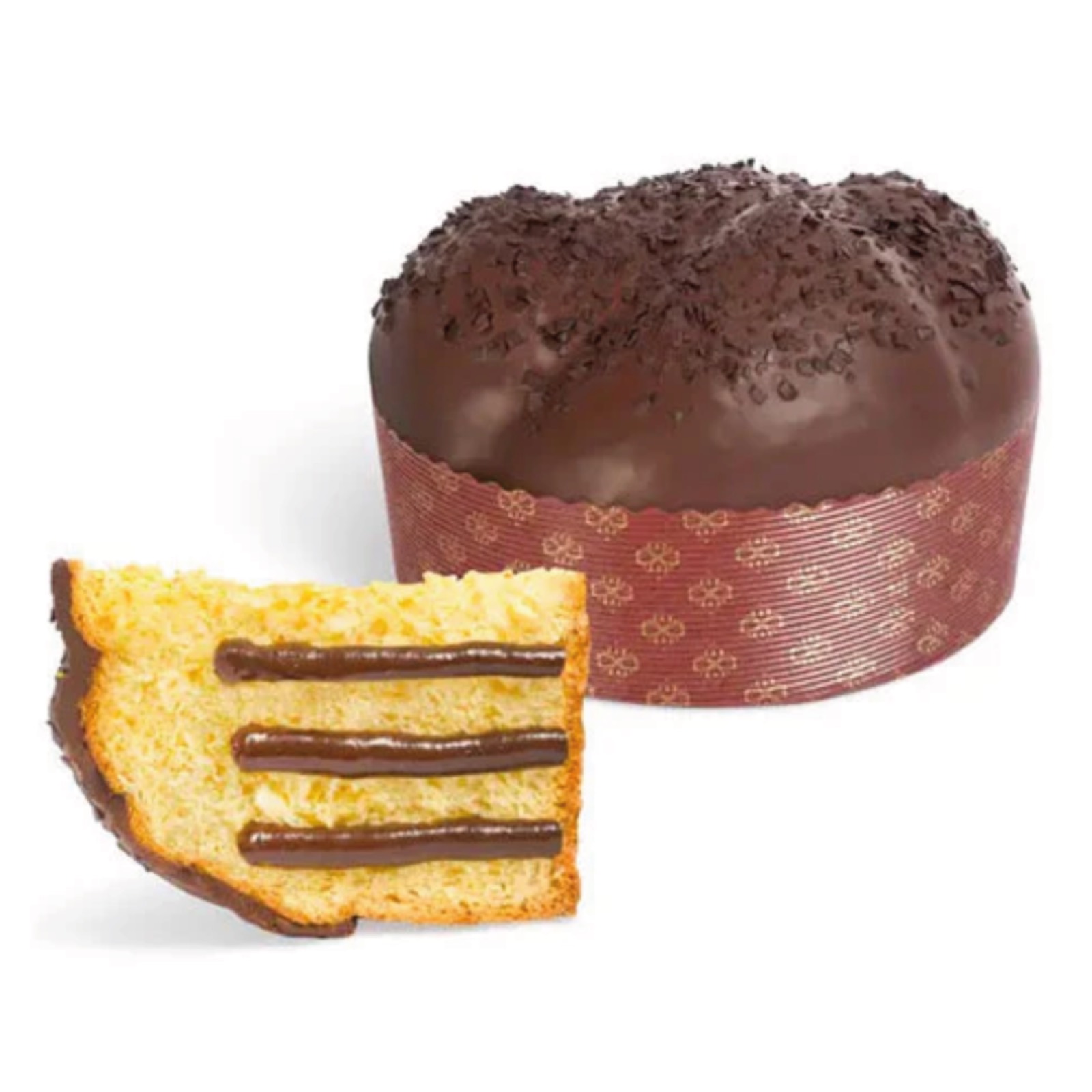 Panettone artizanal cu gianduja cutie metalică 750G