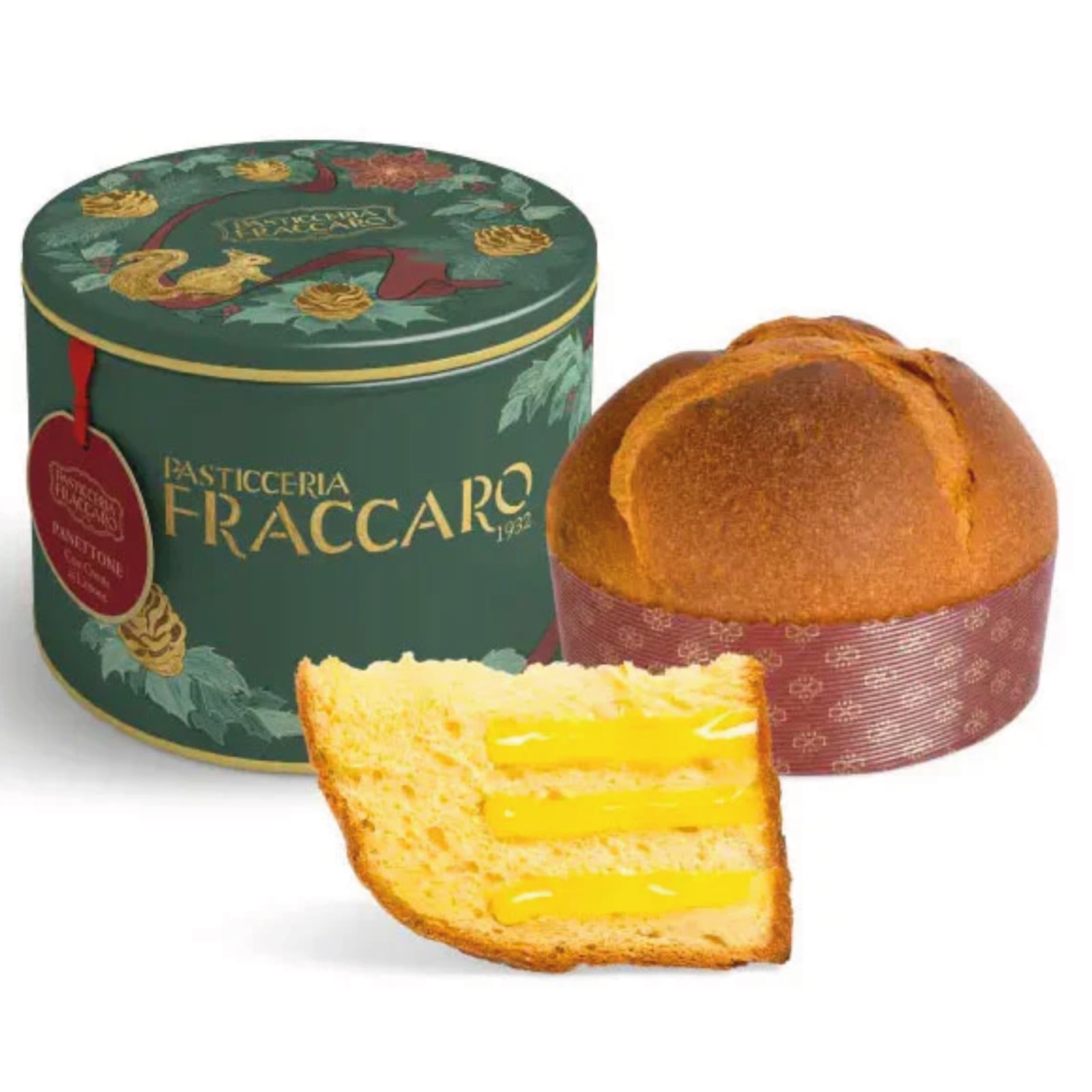 Panettone artizanal cu cremă limoncello în cutie cadou 750G - Ediție Crăciun