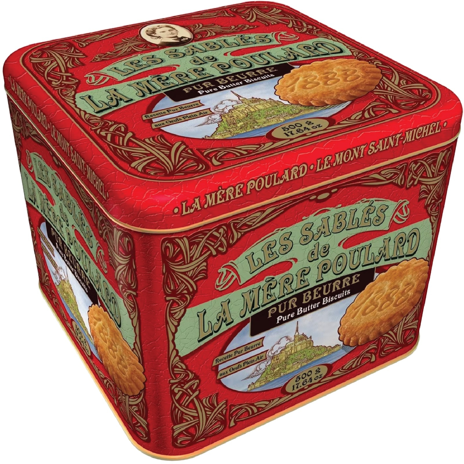 Les Sablés - Biscuiți fragezi cu unt cutie metalică 500G