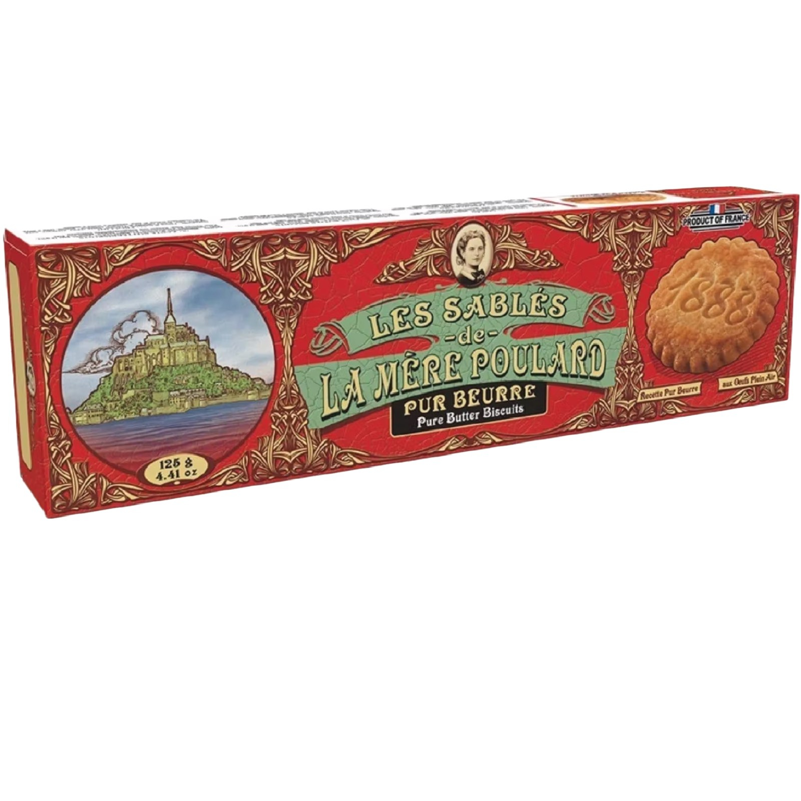 Les Sablés - Biscuiți fragezi cu unt cutie carton 125G