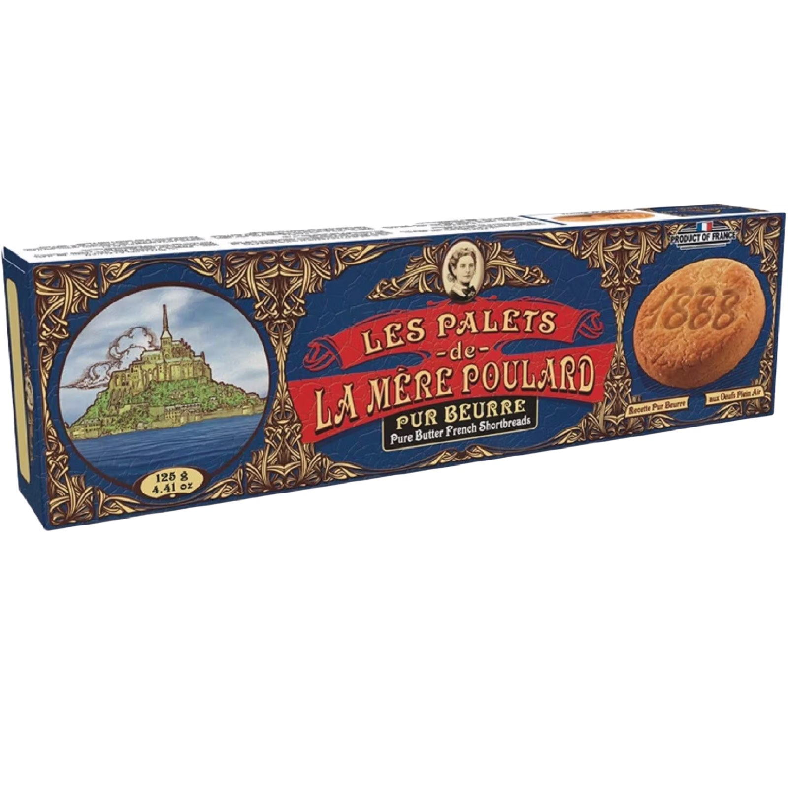 Les Palets - Biscuiți fragezi cu unt cutie carton 125G