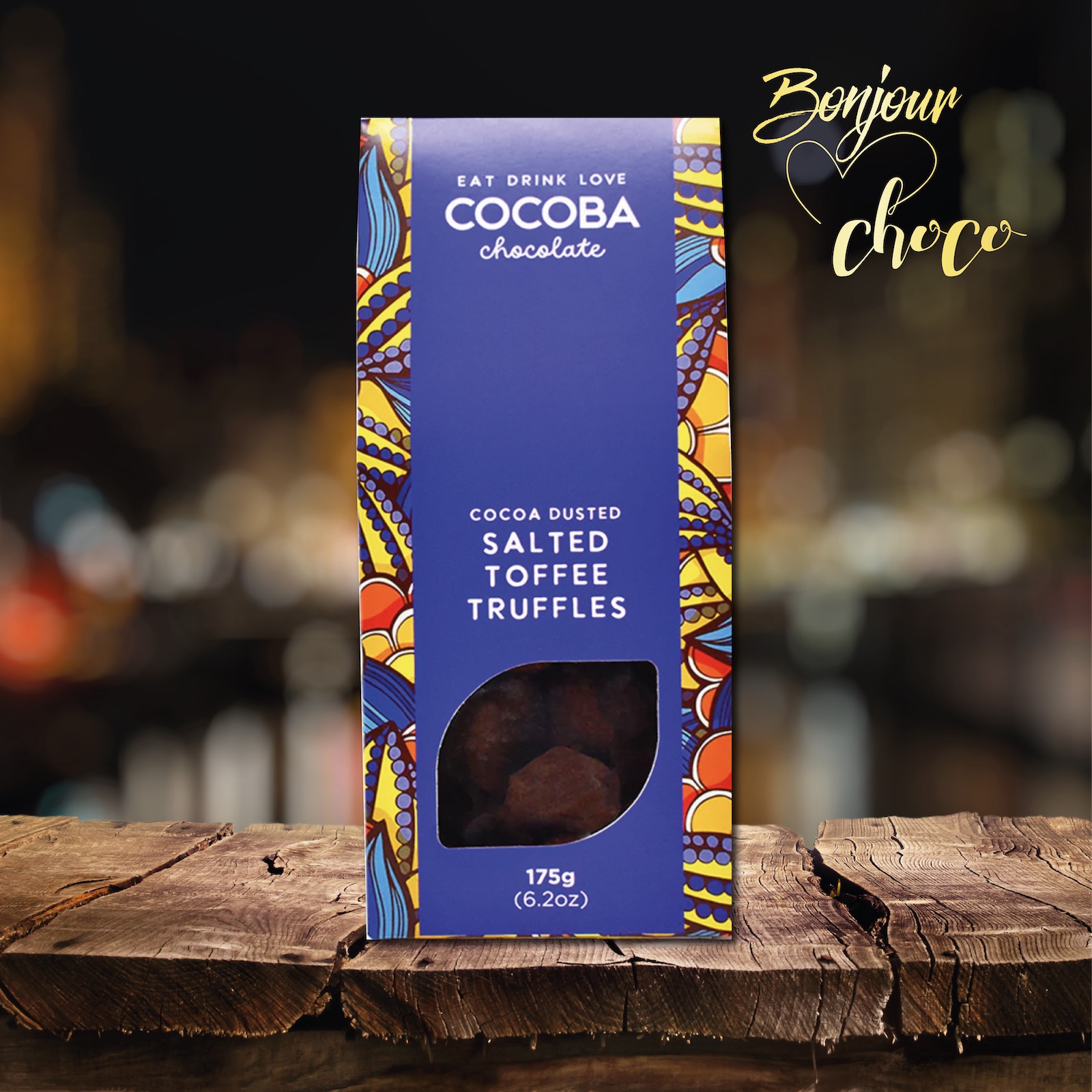 Trufe de ciocolată cu caramel sărat și cacao 175G