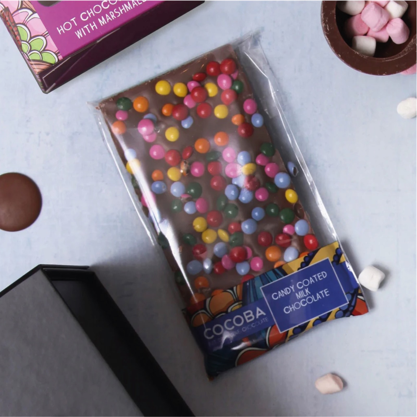 Candy Bar. Tabletă ciocolată cu lapte și bomboane 100G - Produs handmade