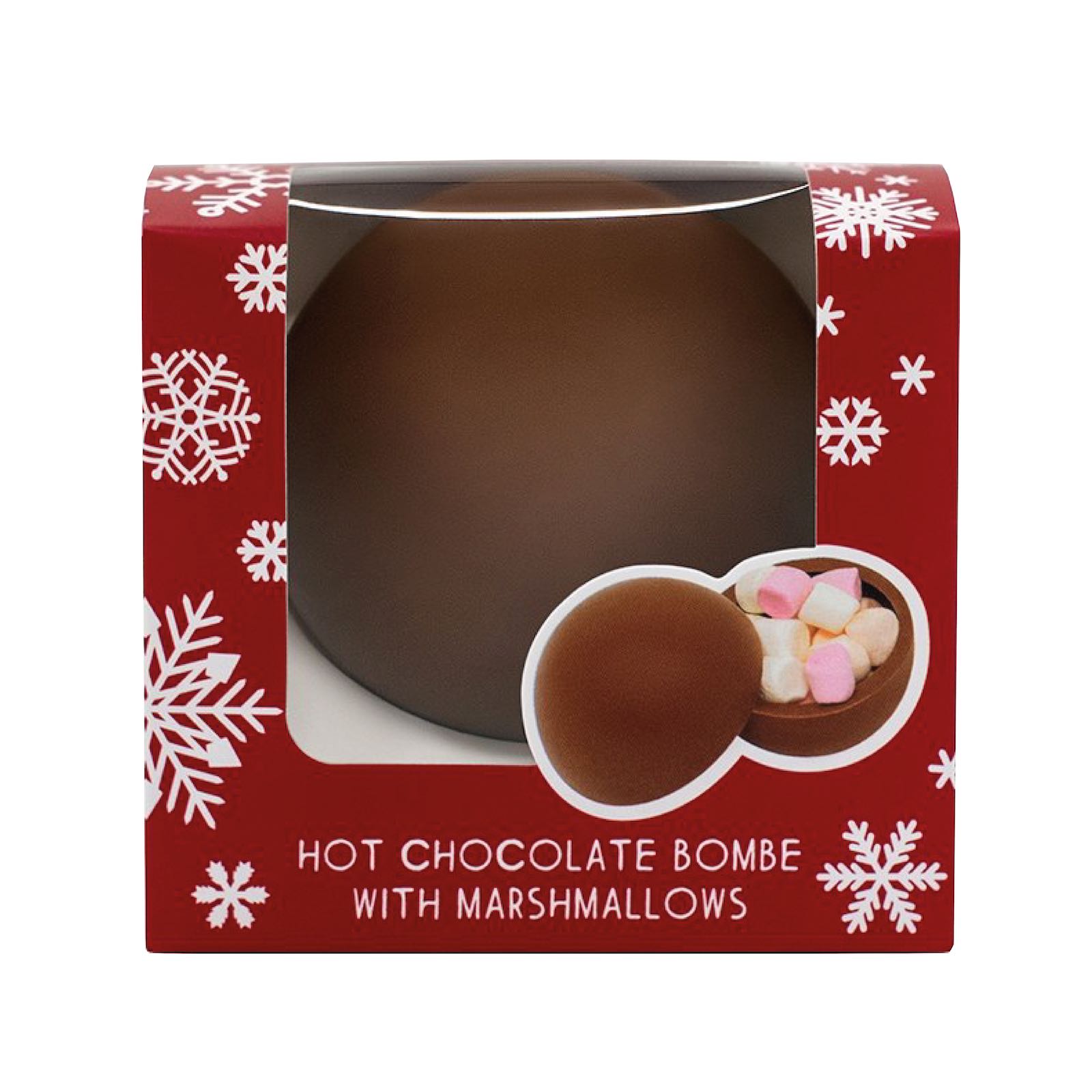 Bombă de ciocolată caldă cu bezele 50G - Ediție Craciun