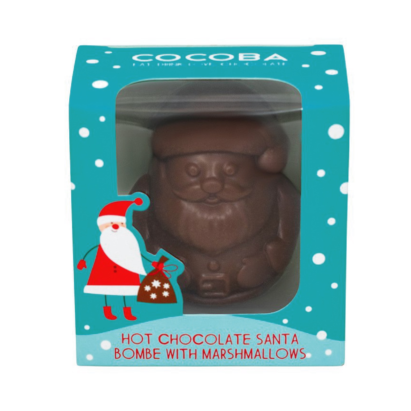 Moș Crăciun - Bombă de ciocolată caldă cu bezele 50G