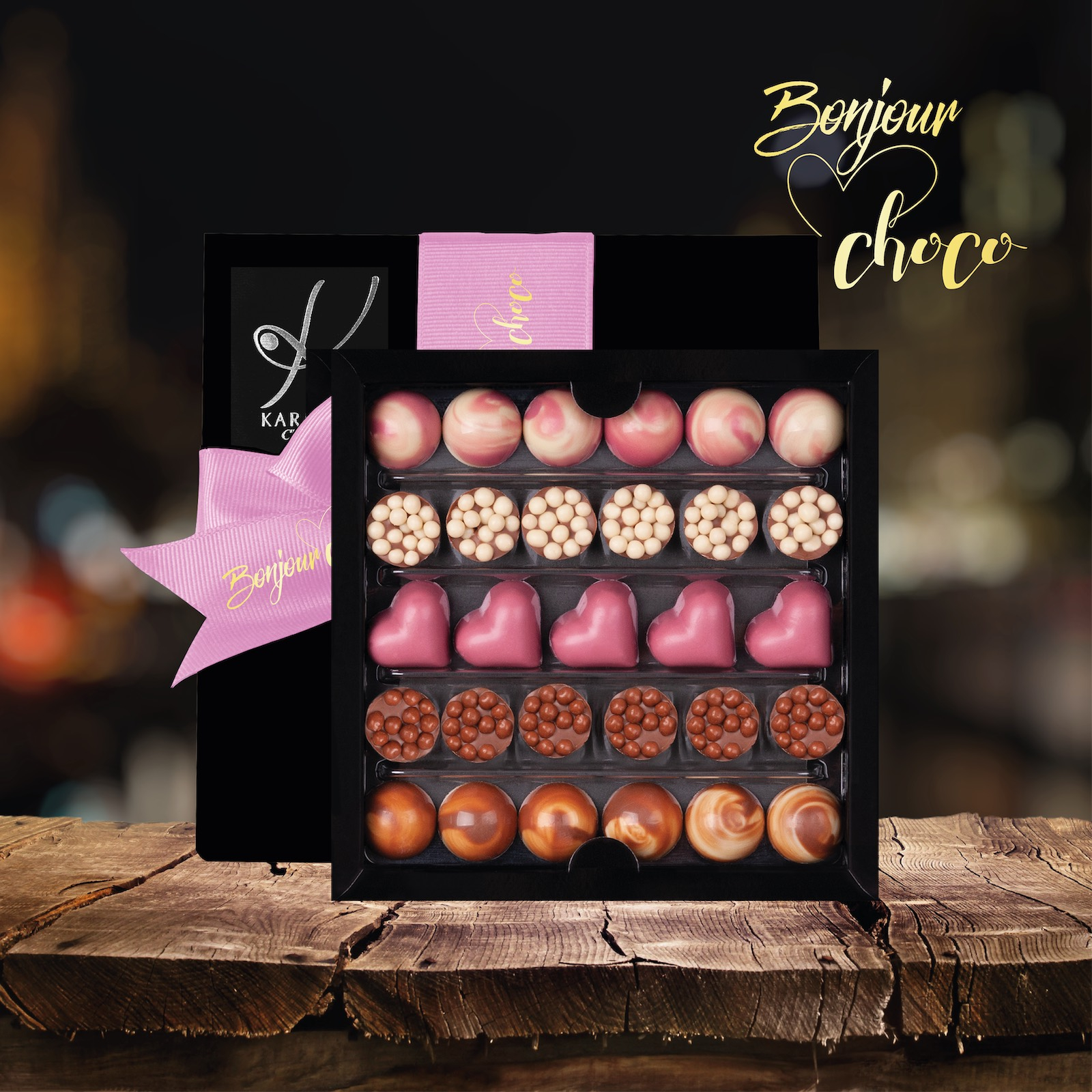 Viața în roz - Bomboane de ciocolată cu umplutură 180G