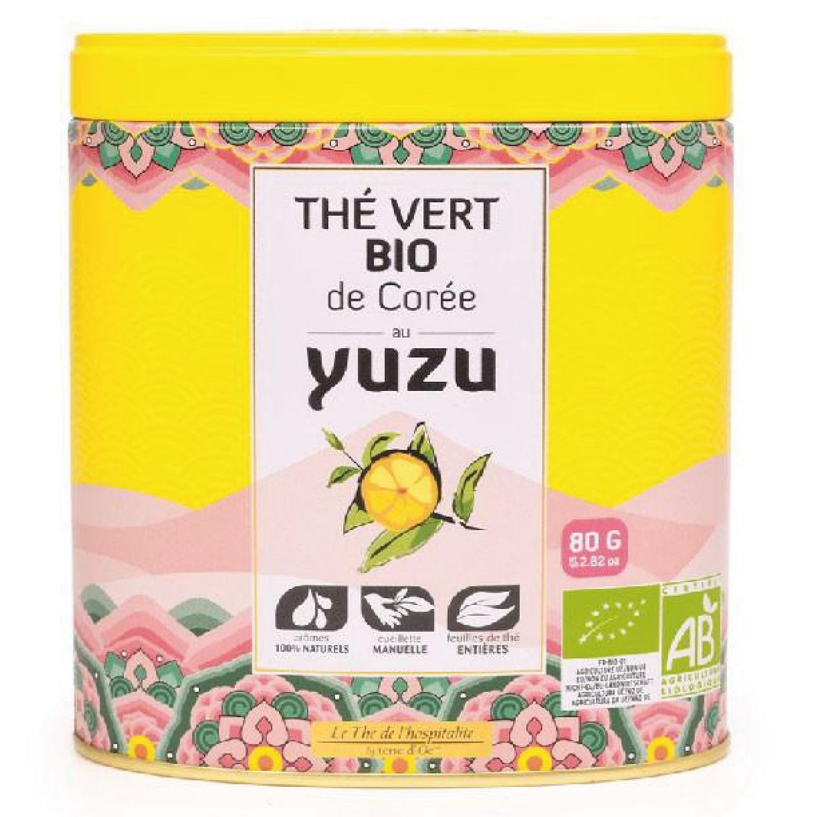 Ceai verde organic cu Yuzu 80G