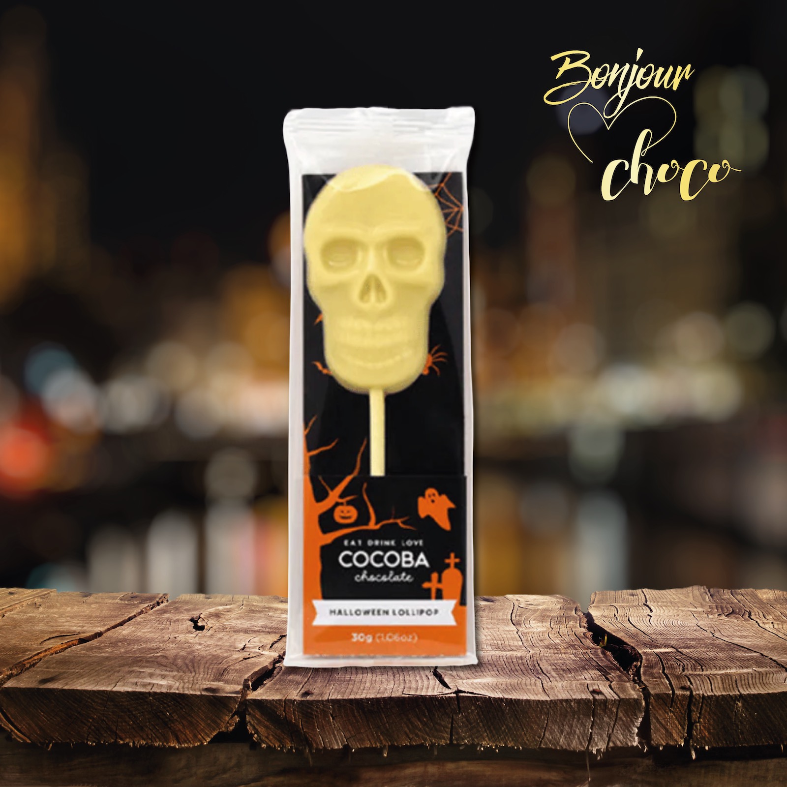 Halloween - Lollipop ciocolată Craniu 30G