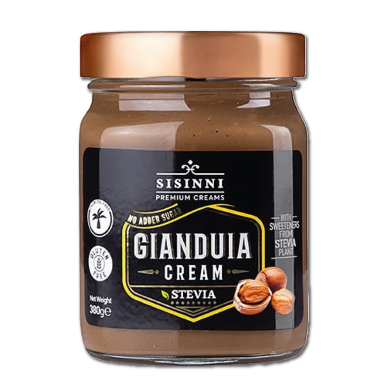 Cremă tartinabilă de gianduja cu stevia 380G