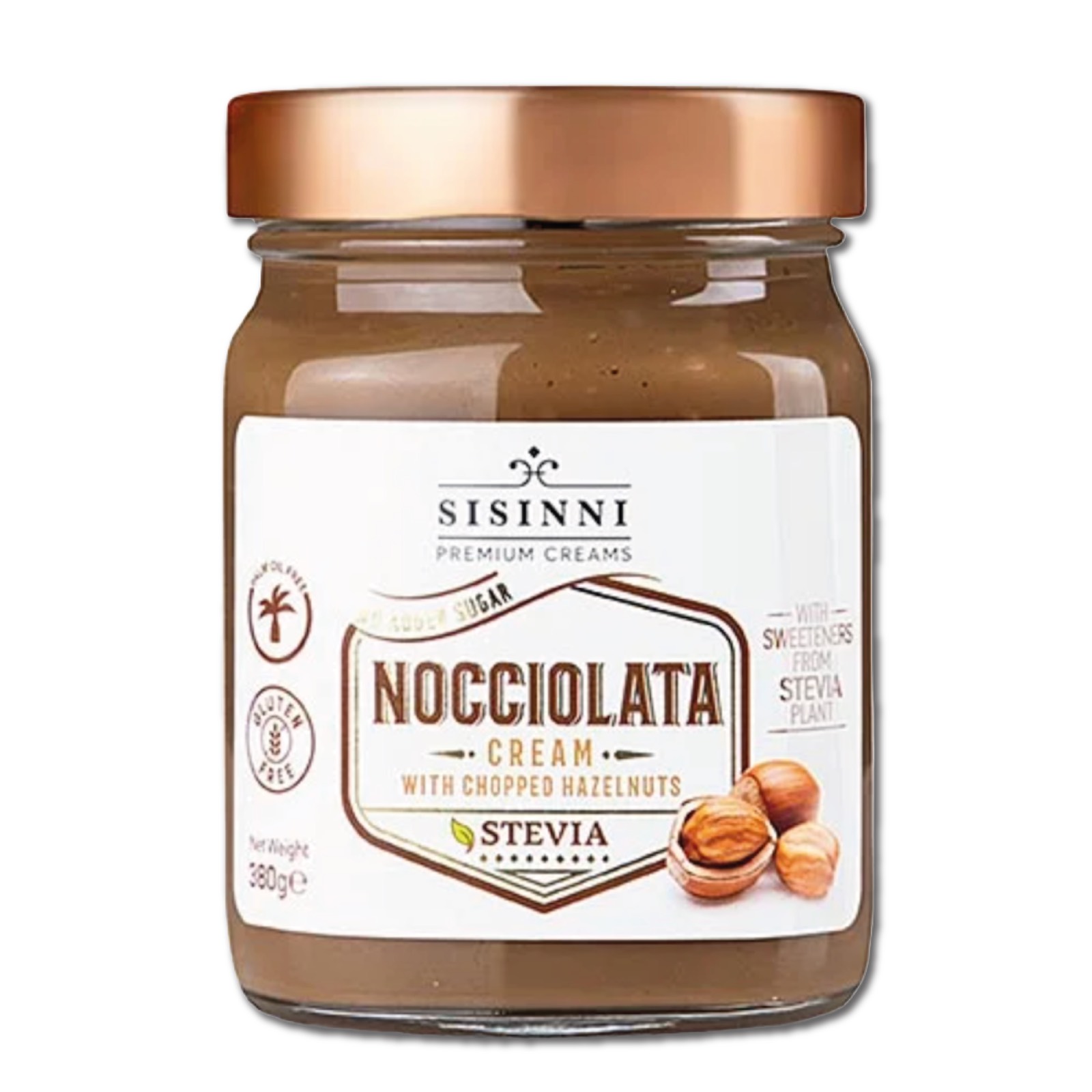 Cremă tartinabilă nocciolata cu stevia 380G