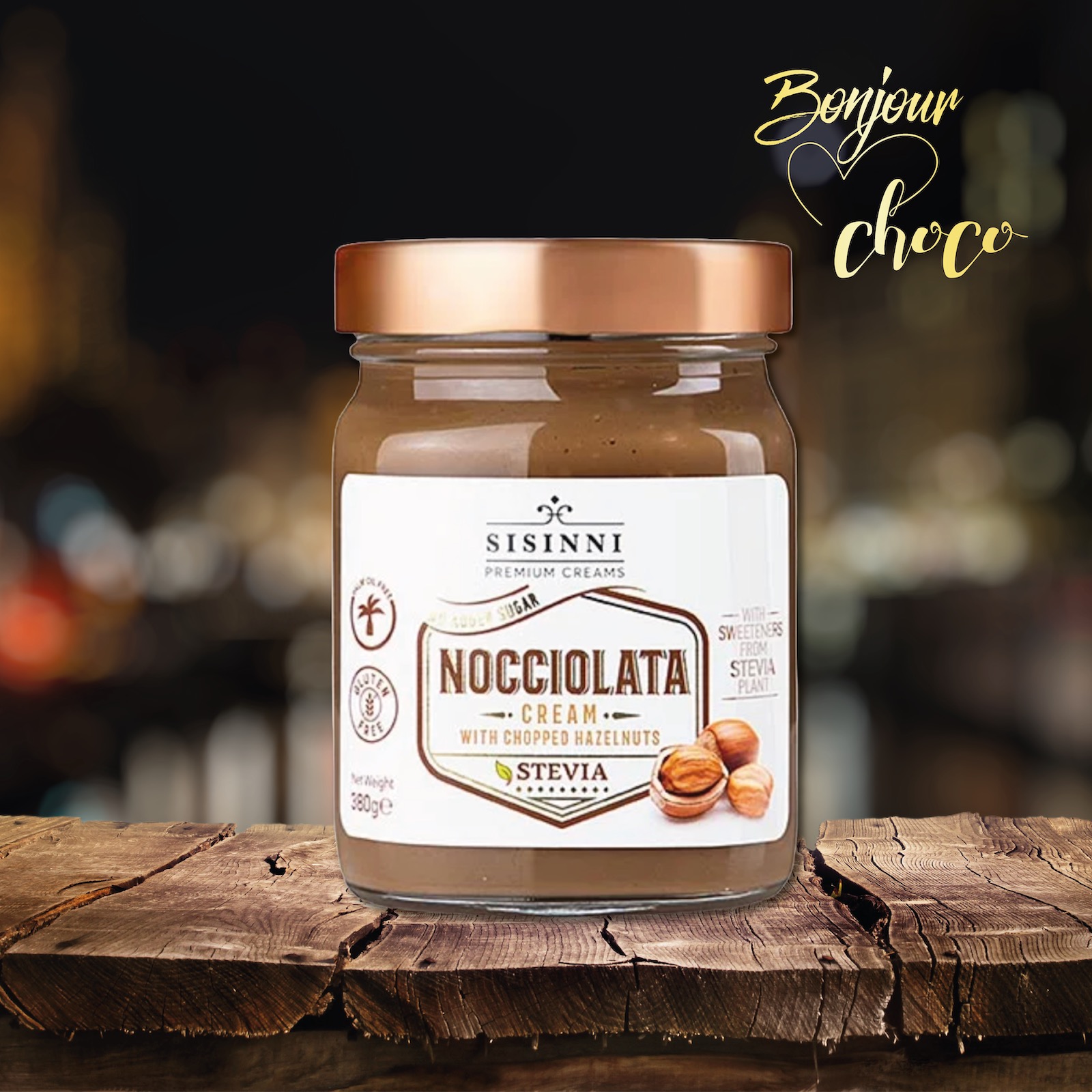 Cremă tartinabilă nocciolata cu stevia 380G